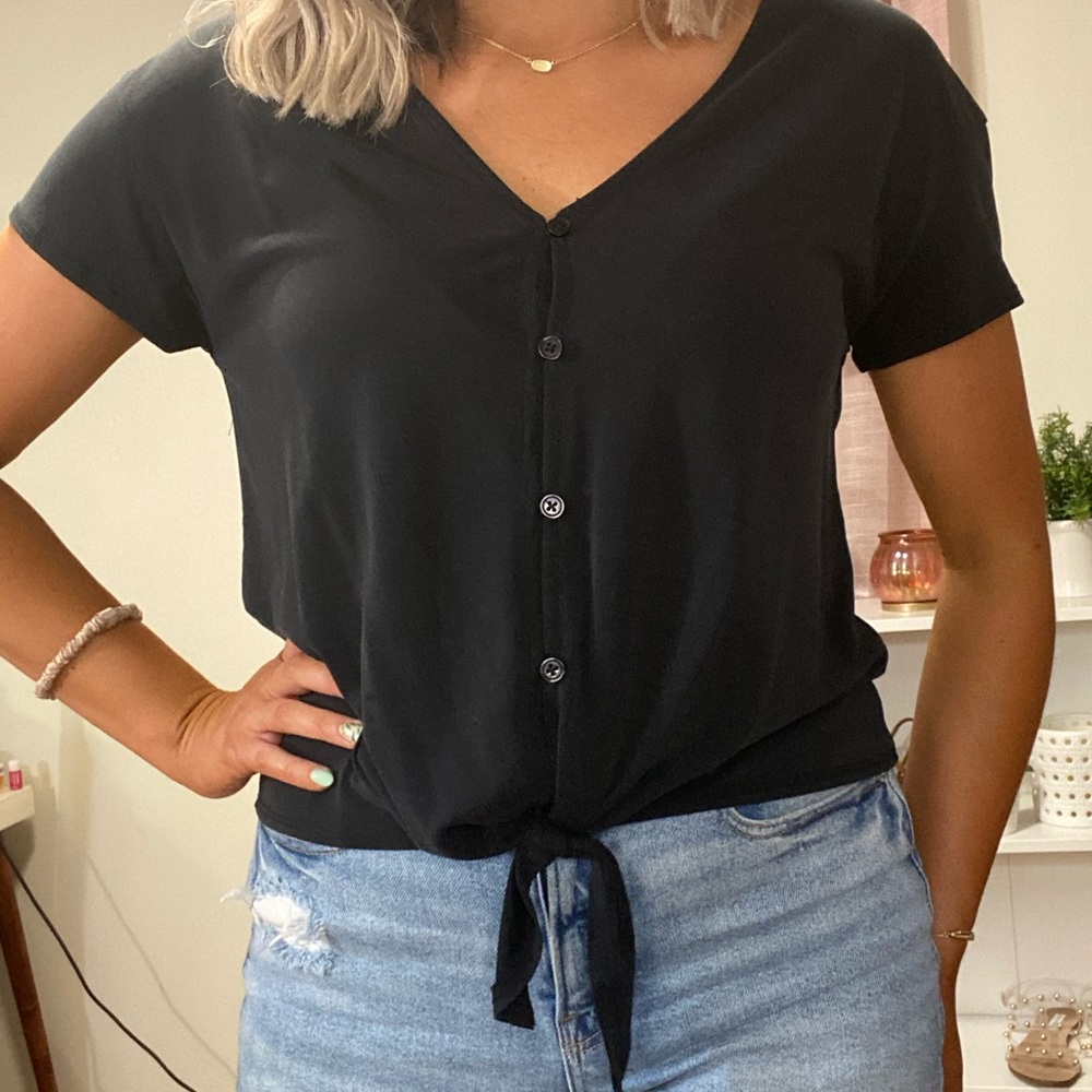 Tie Front Blouse